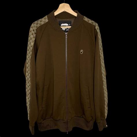 [M] A Bathing Ape Bape Vintage 'Gucci' Monogram Track Jacket 